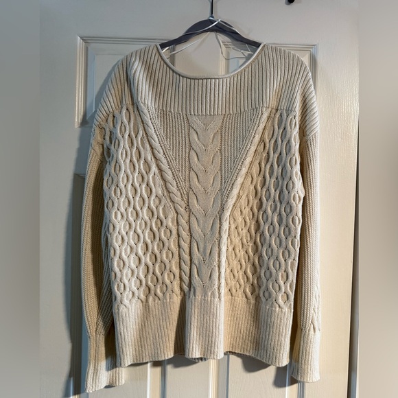Banana Republic Knit Sweater - Size L - Cream - Picture 1 of 2